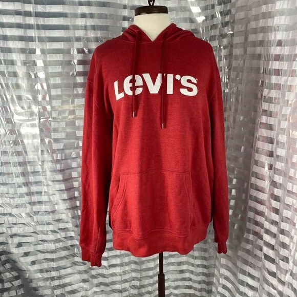 Levi’s Logo Hooded Long Sleeve Sweatshirt - Picture 1 of 4